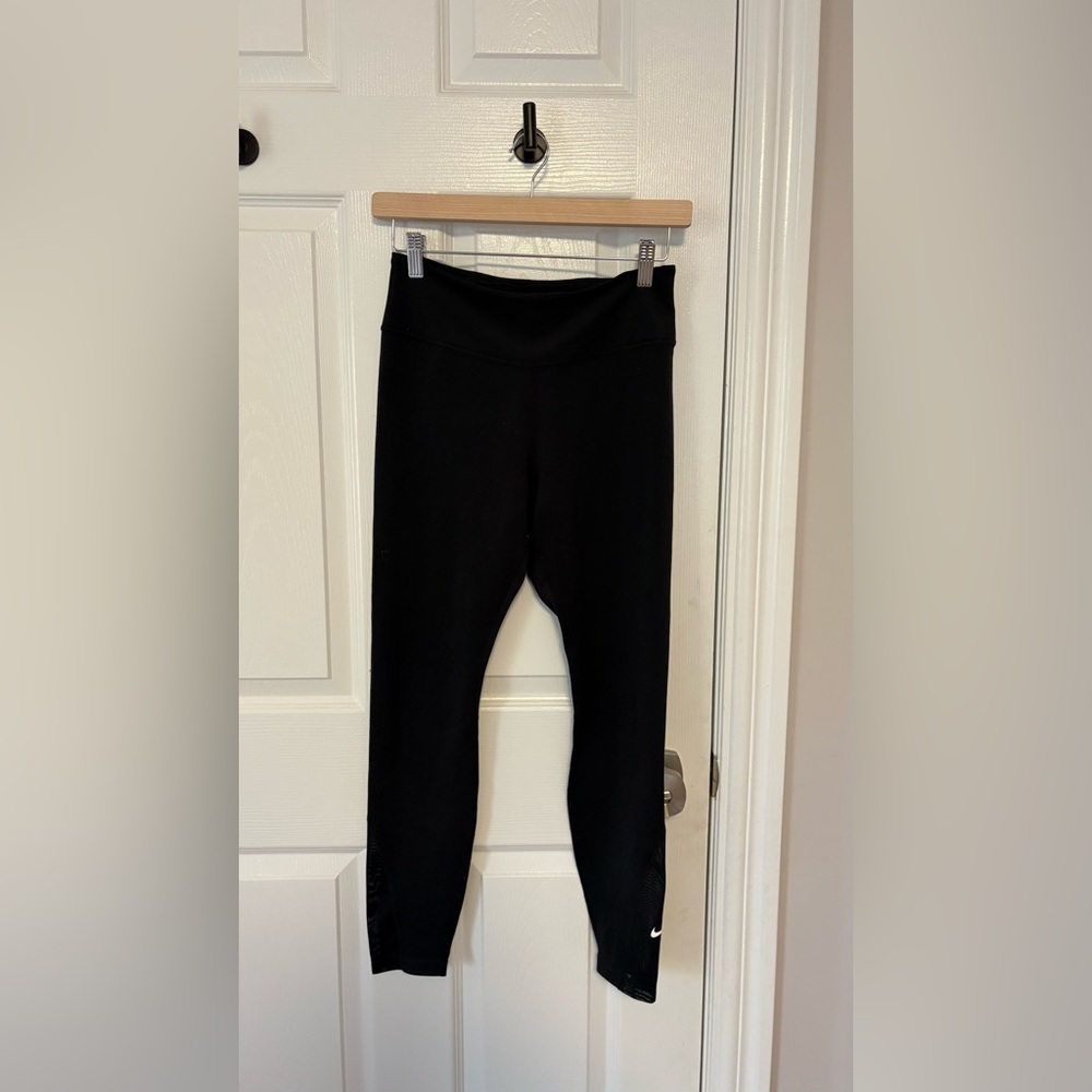 Nike Women’s Black Leggings with back mesh panel